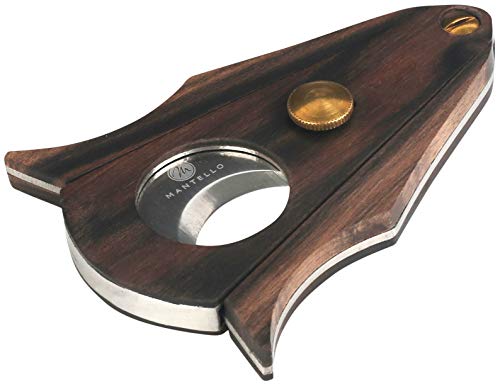 Mantello Real Wood, Double Blade Cigar Cutter-cigar accessories-The Distinct Gentlemen