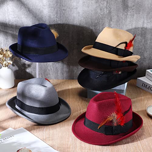 6 Pcs Fedora Wide Brim Hats-Hat-The Distinct Gentlemen